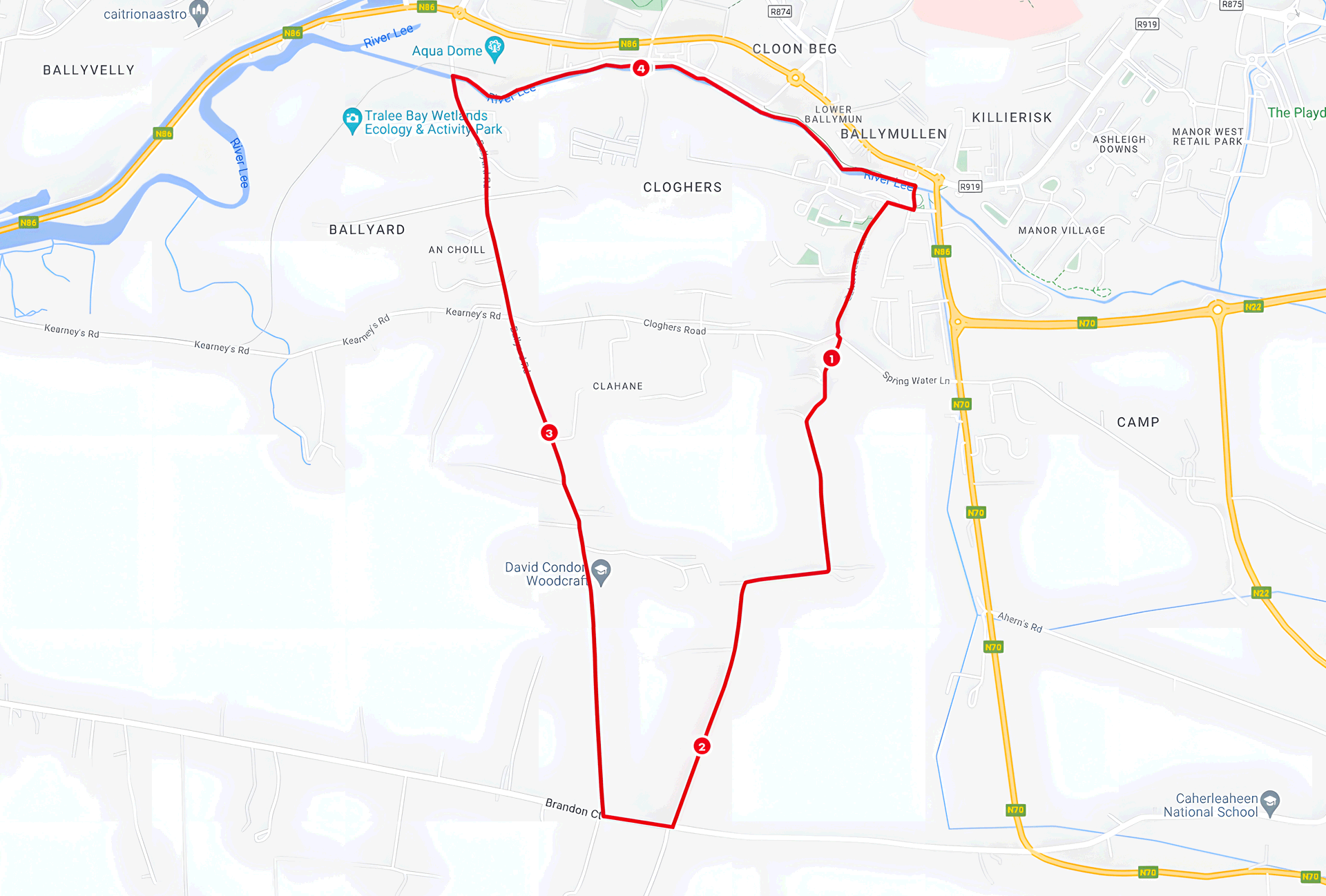 Tralee 40 Mile Road Race 2025 Course